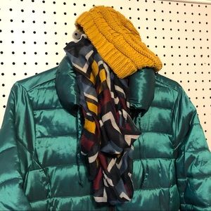 Green Puffer Coat